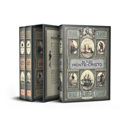 Sách - Bá tước Monte-Cristo, trọn bộ 3 tập, tặng kèm 02 postcards