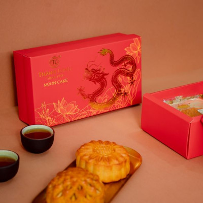 Hộp bánh trung thu 2 bánh 2 trứng 220g - Combo G - Thành Long (440g) -  VIỆT NAM