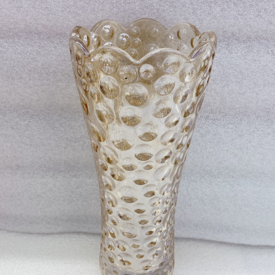 Bình cắm hoa thủy tinh màu ánh vàng cao cấp 30cm  - ANTH505