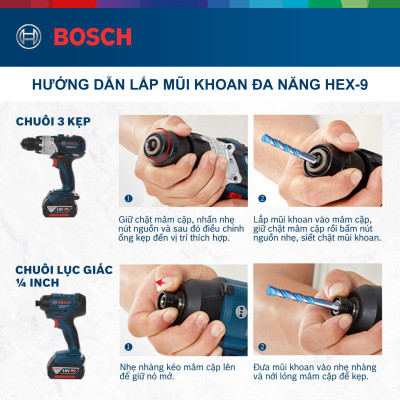 Mũi khoan đa năng Hex-9 (8x50x100)