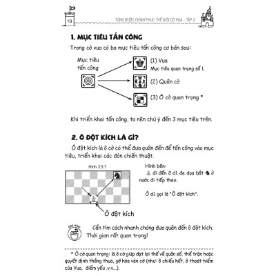 Sách - Từng Bước Chinh Phục Thế Giới Cờ Vua - Tập 2 - Tổng quan và Bài tập thực hành - Tác giả Phùng Đức Tường