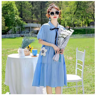 ĐẦM BÀU VÁY BẦU  CÔNG SỞ KẾT NƠ ĐEN DỄ THƯƠNG sau sanh có nút mở cho bé ti