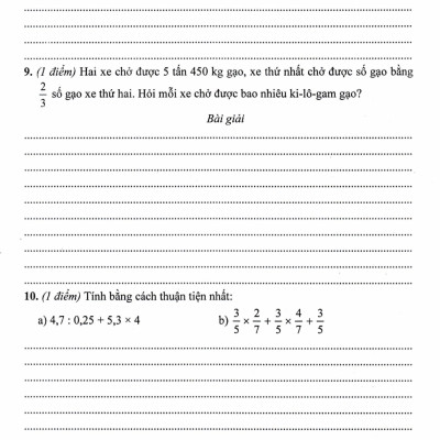 Bộ Đề Kiểm Tra Môn Toán Lớp 5 - (Dùng Kèm SGK Kết Nối Tri Thức Với Cuộc Sống) - HA