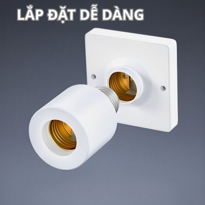 Đui Đèn Thông Minh E27 - Điều Khiển Từ Xa, Hẹn Giờ Tắt Đèn, Kèm Remote điều khiển từ xa
