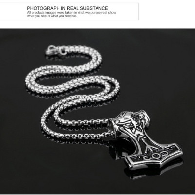 Dây chuyền nam thép 316L siêu bền kiểu luồn dây - CB01 ( màu thép)