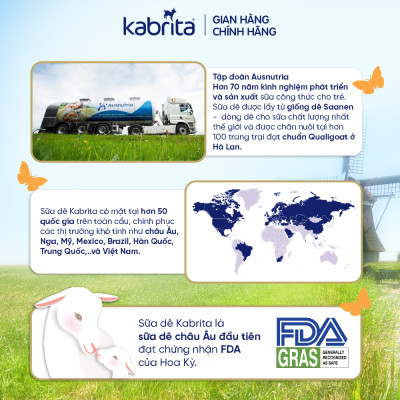 Combo 2 lon Sữa dê Kabrita số 3 cho trẻ trên 24 tháng - Lon 800g