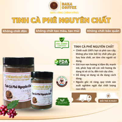Tinh Cà Phê Nguyên Chất Baka Coffee - Hộp 100g