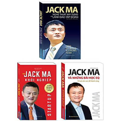 Sách - Học Jack Ma Khởi Nghiệp + Jack Ma Và Những Bài Học EQ + Nghệ Thuật Xây Dựng Và Lãnh Đạo Tập Đoàn - Combo 3 Cuốn - Minh Thắng
