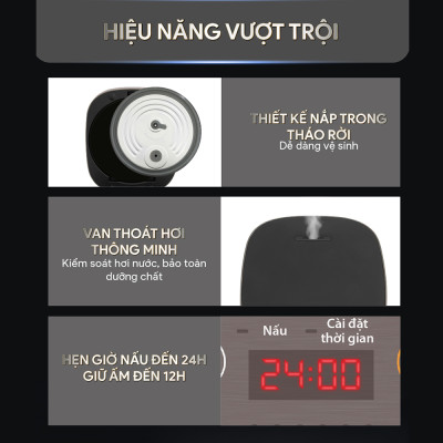 Nồi cơm điện tử Bluestone 1.5 lít RCB-5946 - Hàng chính hãng