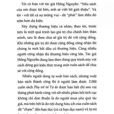 Phụ Nữ Và Tự Do (Tái Bản 2023)