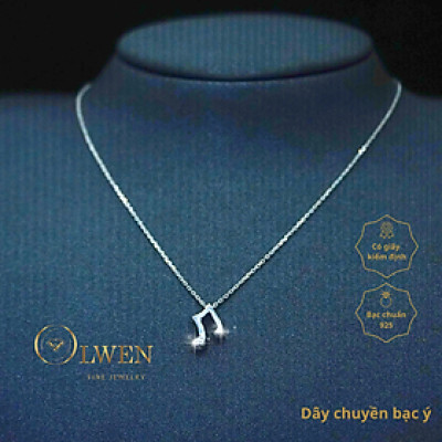 Dây chuyền bạc ý hình nốt nhạc phong cách Hàn Quốc trẻ trung, năng động, đơn giả, phù hợp đi học, đi chơi, đi làm - CY32.2