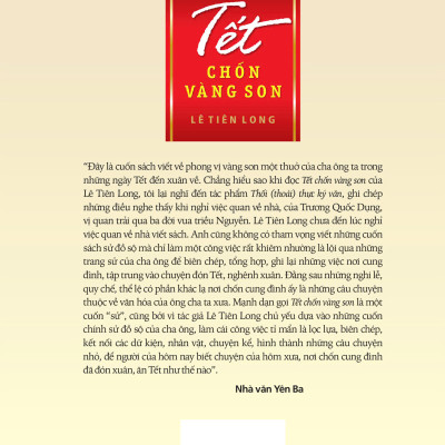 Tết chốn vàng son - Lê Tiên Long (NXB)