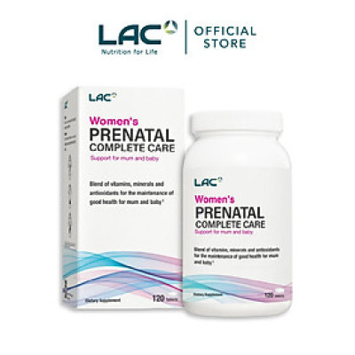 VIÊN UỐNG HỖ TRỢ TOÀN DIỆN THAI KỲ CHO PHỤ NỮ LAC PRENATAL COMPLETE CARE (120 VIÊN)