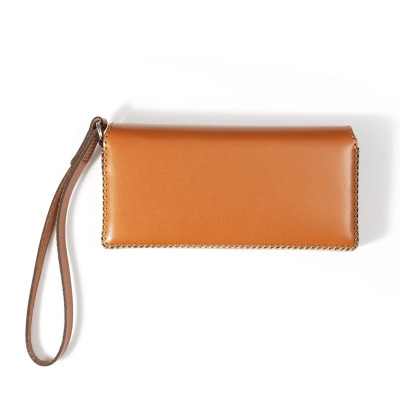 Ví da nắp nhọn cho Samsung Galaxy Z Fold6 , hiệu Khắc Tên, chất liệu da bò - Hàng chính hãng 