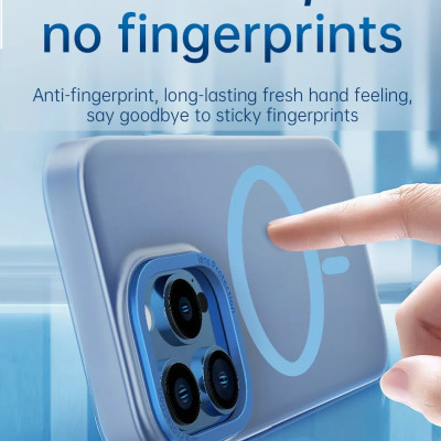 Ốp lưng chống sốc cho iPhone 14 Plus (6.7 inch) hỗ trợ sạc Maqsafe hiệu WIWU PC Ultra-thin Frosted Magnetic Case (mặt lưng nhám mờ, gờ bảo vệ Camera 0.5mm) - hàng nhập khẩu