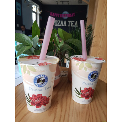 Ống hút làm từ bôt gạo có thể ăn được ( Túi 40 ống hút trà sữa)