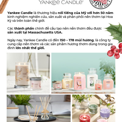Nến ly tròn sáp đậu nành Yankee Candle size L (567g) - Sage & Citrus