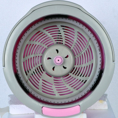 Bộ chổi lau nhà đa năng  Azuma thùng vắt + bàn xoay 360 + cán + đầu bông lau - Nhật Bản - Hồng