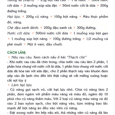 Các Món Giải Nhiệt Được Nhiều Người Ưa Thích