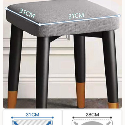 Ghể đẩu đa năng cho bàn làm việc bàn trang điểm phong cách hiện đại sang trọng - GN66