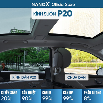 Phim cách nhiệt ô tô 4 chỗ gói cao cấp siêu cách nhiệt NanoX Premium