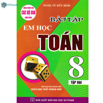 Combo 2 Cuốn Sách Sách Bài Tập Em Học Toán Lớp 8 Tập 1 + Tập 2 (Dùng Chung Cho Các Bộ SGK Hiện Hành)