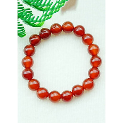 Vòng tay mã não đỏ tự nhiên 10 mm