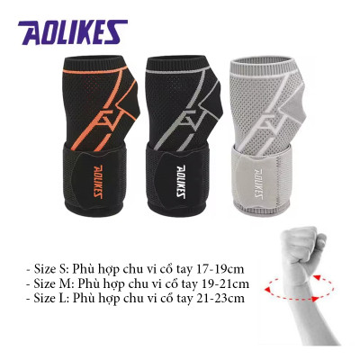 Bộ 2 Băng bảo vệ cổ tay AOLIKES A-8201 Bảo vệ và hỗ trợ cổ tay tối ưu - (1 đôi)