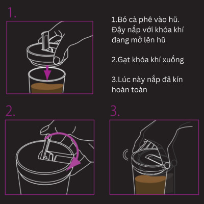 Hộp thủy tinh chịu nhiệt Hario đựng cà phê 800ml MCNR-200-B