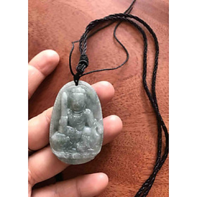 Mặt VĂN THÙ ĐÁ CẨM THẠCH NAM 5cm đk 33mm TUỔI MÃO PHẬT ĐỘ MAY MẮN BÌNH AN