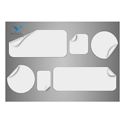 Xấp 10 tờ Decal giấy cho máy in lazer (đế trắng) khổ 320x470