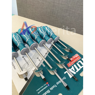 Bộ tuốc nơ vít (tô vít) 6 chi tiết Total THT250606