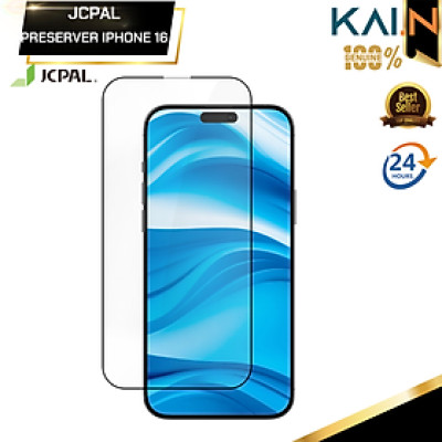 Miếng Dán Kính Cường Lực Cho iPhone 16 Pro Max/ 16 Pro/ 16 Plus/ 16, JCPAL Preserver, chính hãng Canada_ Hàng chính hãng