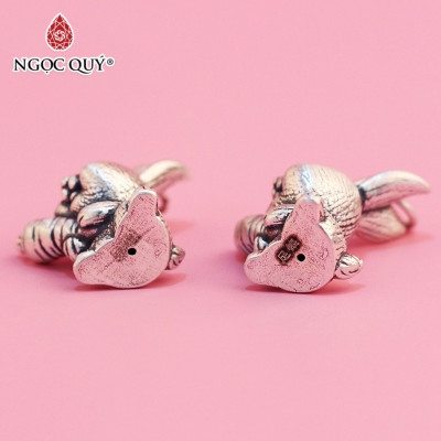 Charm treo thỏ cà rốt - Ngọc Quý Gemstones