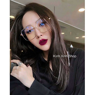 Kính mắt thời trang cho nam nữ dáng vuông form to oversize sành điệu phong cách ulzzang Korea