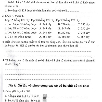 Bài Tập Hay Và Khó Toán Lớp 3 - Tập 1 (Dùng Chung Cho Các Bộ SGK Hiện Hành) - HA