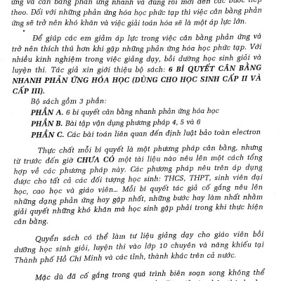 6 Bí Quyết Cân Bằng Nhanh Phản Ứng Hóa Học Cấp 2-3