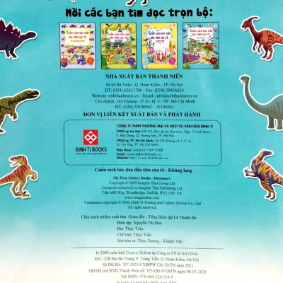 Cuốn Sách Bóc Dán Đầu Tiên Của Tớ - Khủng Long