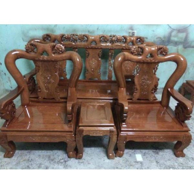 Bộ bàn ghế hồng tầu gỗ sồi Nga