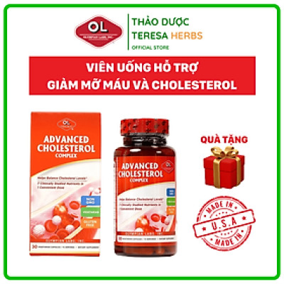 Advanced Cholesterol Complex Hỗ trợ cân bằng cholesterol, mỡ máu Olympian Labs