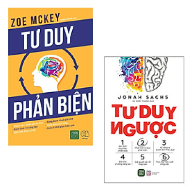 Combo 2 Cuốn Tư Duy Rèn Luyển Bản Thân Hay-Tư Duy Phản Biện+Tư Duy Ngược