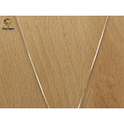 Dây chuyền bạc 925 Huệ Ngân - Mặt vuông đính đá PP1290