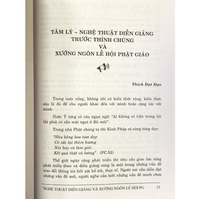 Sách - Nghệ Thuật Diễn Giảng Xướng Ngôn Lễ Hội Phật Giáo - Văn Thành Book