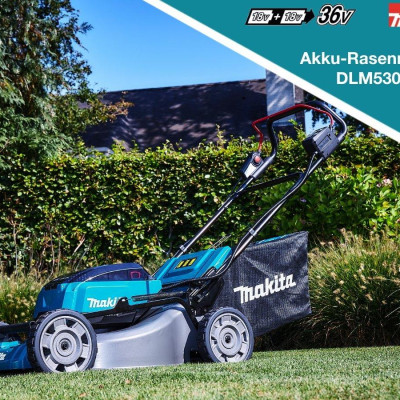 MÁY CẮT CỎ ĐẨY DÙNG PIN (530MM/BL)(18VX2) MAKITA DLM530Z (KHÔNG KÈM PIN VÀ SẠC) - HÀNG CHÍNH HÃNG