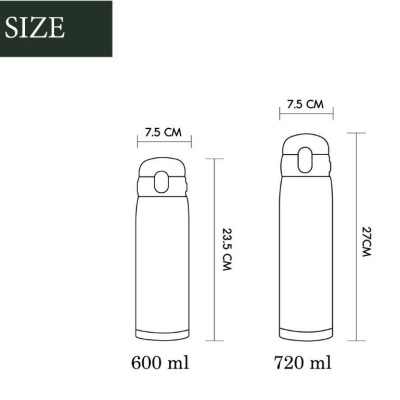 Bình giữ nhiệt nóng lạnh Zojirushi 600ml SM-VA60-XA, sản xuất Thái Lan, bảo hành 1 năm chính hãng