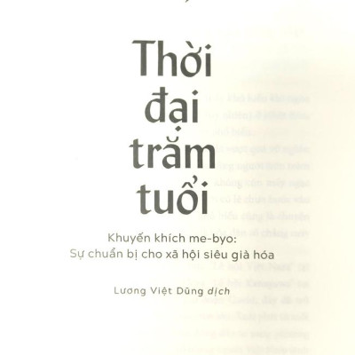 Thời Đại Trăm Tuổi - Khuyến Khích Me-Byo - Sự Chuẩn Bị Cho Xã Hội Siêu Già Hóa