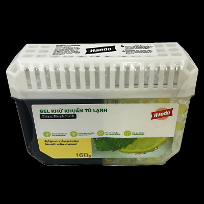 Gel khử mùi tủ lạnh than hoạt tính Hando 160g hương Chanh