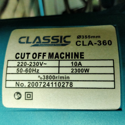 MÁY CẮT SẮT 2300W (NẶNG 18KG) CLASSIC CLA360 - HÀNG CHÍNH HÃNG