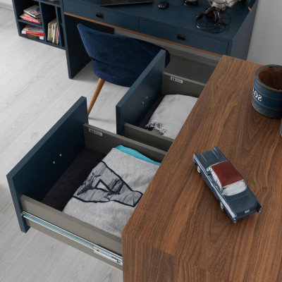 Bàn liền hộc bằng gỗ tiện dụng SMLIFE Delphine