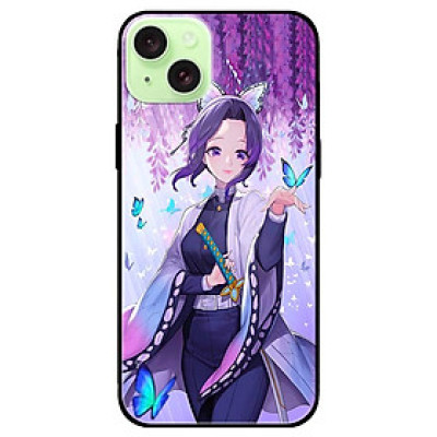 Ốp lưng dành cho Iphone 15 - Iphone 15 Plus - Iphone 15 Pro - Iphone 15 Pro Max - Anime Cô Gái Shi nô bu Ki mét su Và Bướm - Hàng Chính Hãng